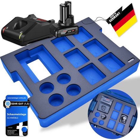 SCHWÄBLE® Schaumeinlage Schaumstoffeinlage f Bosch Akku-Starter-Set 12V GAL12-40 (1/5)