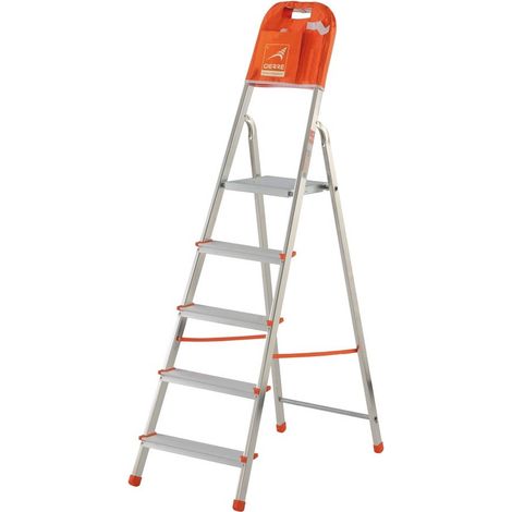 Escalier En Aluminium Pour Usage Domestique à La Maison Ladder Gierre Avec étagère -5 Cépages - (1/2)