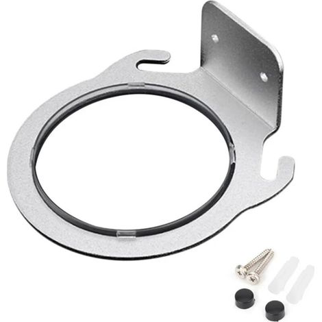 Wandhalterung für Fön aus Aluminium, 8 cm (Farbe: Silber) (1/5)