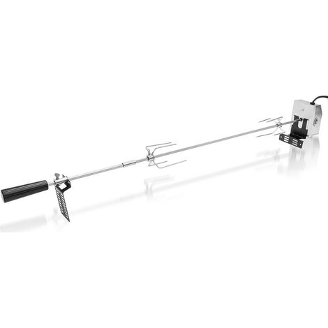 Broche Électrique Tournebroche 117cm Barbecue à brochettes Broche à Rôtir Acier Moteur 220-240V (1/7)
