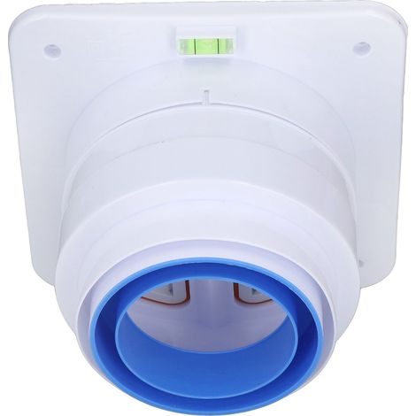 Clapet anti-retour universel pour hotte cuisine salle de bain, évacuation fumée Ø80-110mm ABS 17,5cm, 1 clapet + collier + tige (1/5)