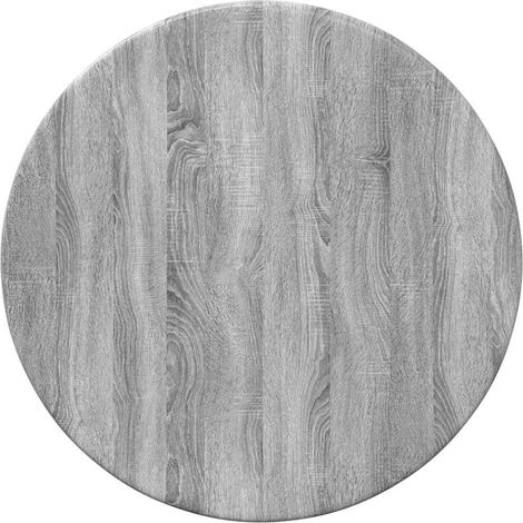 Maison Exclusive - Piano del tavolo Grigio Sonoma Ø 30 x 1,5 cm Legno multistrato