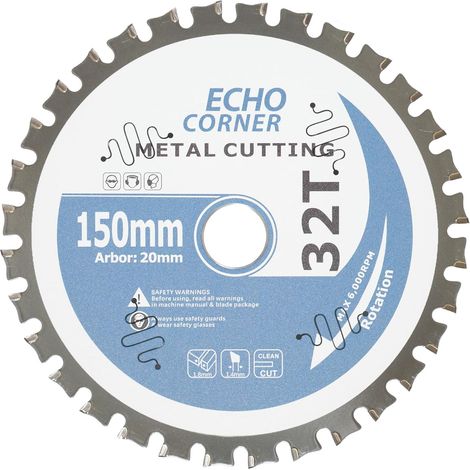 Lame de scie circulaire - 150 mm (Multi - métal 150mm x 20mm x 32-dents) (1/5)