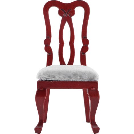 Chaise miniature pour maison de poupée, meuble modèle échelle 1:12, décoration de scène, mobilier de poupée (1/5)