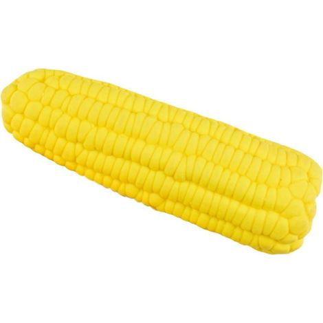 Jouet Interactif Pour Chien - Jouet Sonore En Forme De Maïs - 12 x 4,2 cm - En Latex Durable - Pour Stimuler L'Odorat Et La Mastication - 1 Pièce (1/5)