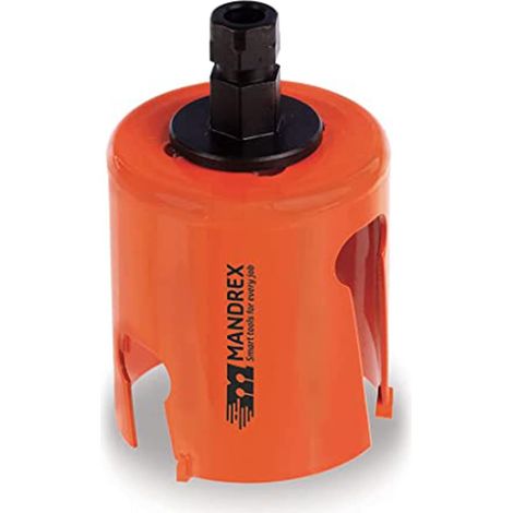 Scie cloche multi-usages avec dents en carbure et profondeur de coupe de 60 mm pour bois, MDF et PVC, Ø 52 mm (1/5)