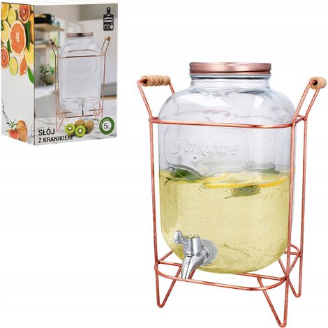 BARATTOLO DA 5 LITRI GARDENLINE CON SUPPORTO, RUBINETTO E TAPPO DUC9109