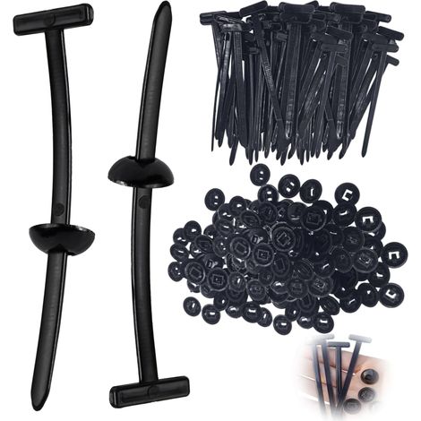 100 pcs Serre-Câbles Universels en Nylon Robuste, Serre Cable Nylon Autobloquant Résistant UV et Chaleur, Attaches Polyvalentes pour Réparation Automobile, Maison, Bricolage et Organisation (1/5)