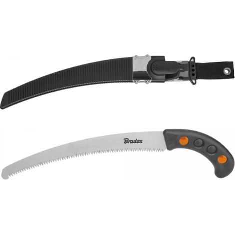 Astsäge gebogen mit Gürtelclipholster, 320 mm SK5-Stahl (1/4)