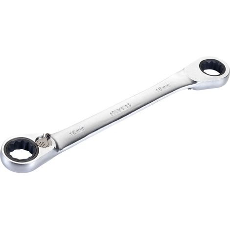 LLAVE ACODADA CON CARRACA REVERSIBLE 10X11 ALYCO (1/5)