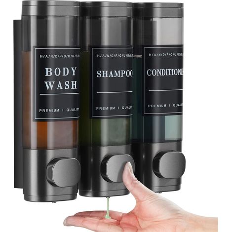 Wand Seifenspender Bad Shampoo Duschgel Spender Dispender Seife nachfüllbar (1/5)