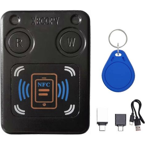 NFC-RFID-Smartcard-Lesegerät/Kopierer + Schlüsselanhänger-UID-IC 13,56 MHz