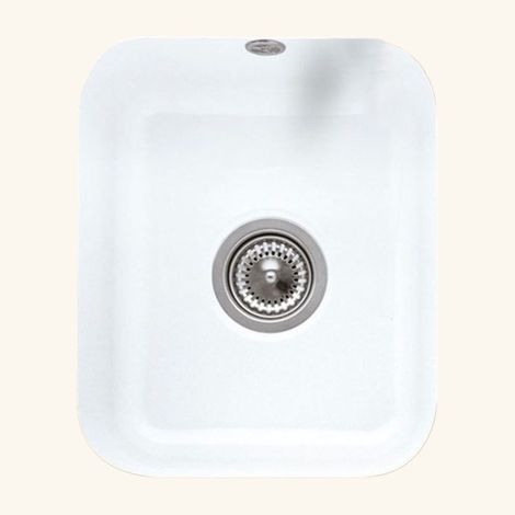 Evier sous-plan céramique blanc Villeroy & Boch CISTERNA 1 bac 370x435 (1/5)