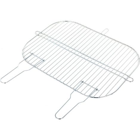 Einfaches Gitter aus verchromtem Stahl - 52,5 x 39 cm
