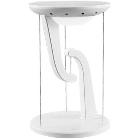 Lampe de bureau LED, chargeur de téléphone portable sans fil créatif et intelligent, design moderne et épuré, compatible avec les téléphones portables, blanc (1/3)