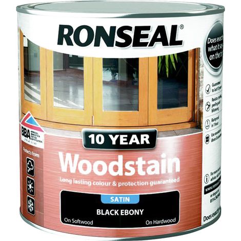 10 Year Woodstain Ebony 2.5 Litre