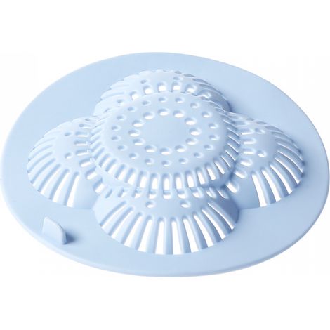 (Bleu) 1 passoire éponge en silicone plastique pour baignoire ou lavabo