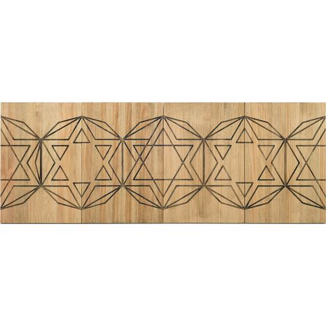 Cabecero ECO 4 Partes Múltiples Geometrías 160x60cm en madera maciza de pino acabado vintage estilo industrial Box Furniture (1/5)