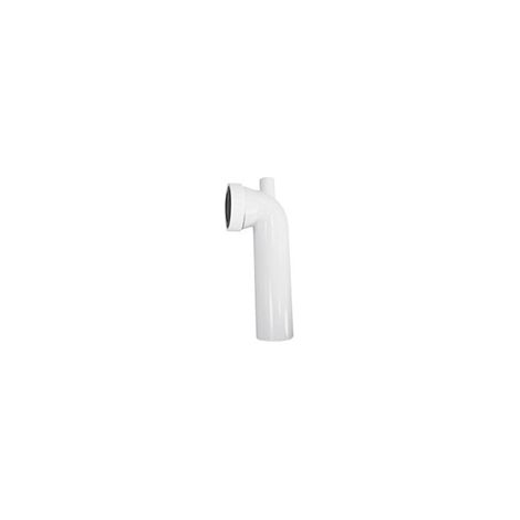 PIPE WC RIGIDE COUDEE SORTIE CUV. RAC M A COLLER PIQUAGE F D40 350mm (1/2)