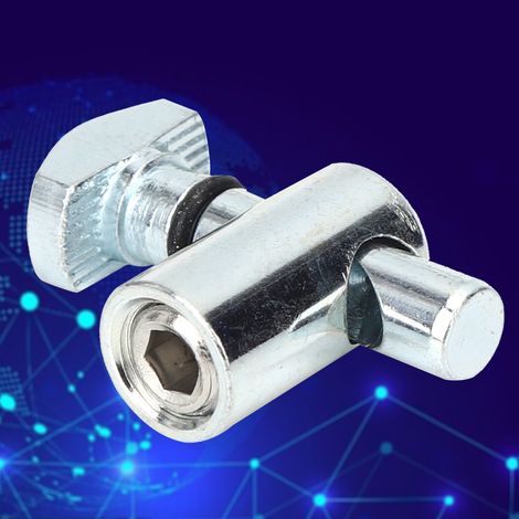 5 connecteurs d'angle en acier au carbone pour profilés aluminium standard européens 30/40 0 degré (1/5)