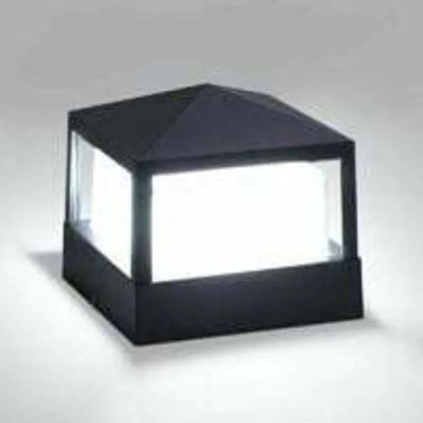 Lampe de poteau pilier portail, lumière extérieure, IP65 étanche, aluminium, jardin, blanc froid, classe énergétique A++ ODIPIE (1/4)