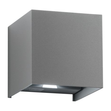 "Applique LED da esterno ALFA in alluminio grigio 2X5W con CCT IP54 10 cm." (1/2)