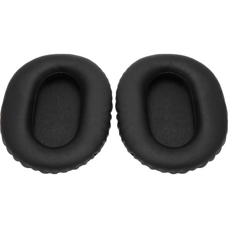 Lot de 2 coussinets d'oreille de rechange en similicuir souple, mousse à isolation phonique épaisse, pour casques WH CH710N, WH CH720N et WH XB900N (noir).