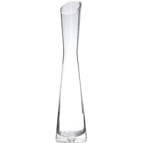 Vase en verre de 25 cm de hauteur pour fleurs, vase à bourgeons décoratif transparent, vases à tige unique pour décoration de maison, mariage et Noël (1/5)