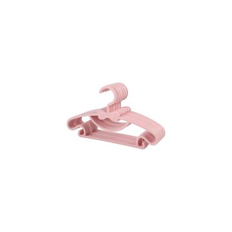 Cintres pour vêtements d'enfants, cintres en plastique pour vêtements d'enfants, cintres antidérapants pour bébés, ensemble de cintres pour vêtements de bébé, pour armoire, placard, vêtements, (rose, (1/5)