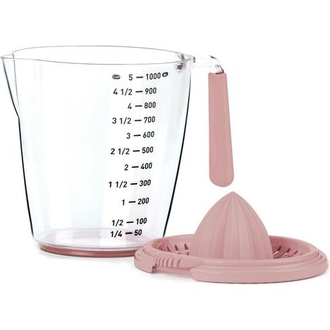 Krug mit Messbecher und Quetschverschluss, 1 l Pulver