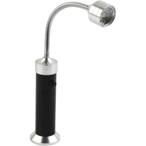 Lampe de barbecue LED, tête inclinable à 360°, col flexible, 9 LED blanches, idéale pour les barbecues en camping. (1/5)