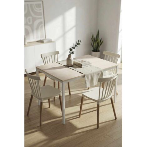 Mesas Comedor - Mesa Rectangular Dino 100x60 cm - Madera Natural (1/5)