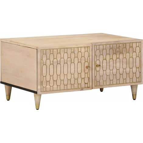 Couchtisch 80x50x40 cm Massivholz Mango