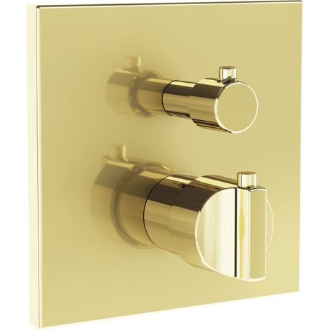 VITRA A4287474 Thermostat à deux poignées pour baignoire/douche. Convient