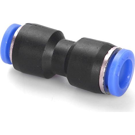 Pneumatikverschraubung – 10 Stück – Kunststoff – Schnellanschluss – Luft und Wasser – 6 mm (1/5)