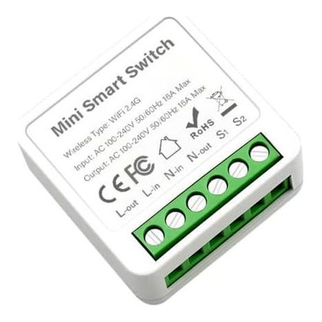 Mini commutateur WiFi intelligent TUYA Smart Switch WiFi Smart Pass-Through Boîte cachée (1/5)