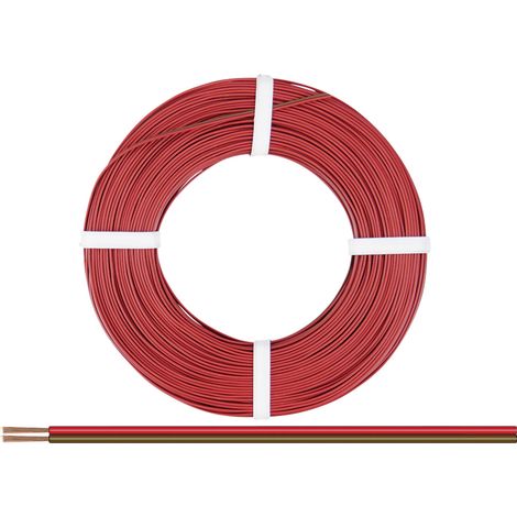 Donau Elektronik 225-080 Litze  2 x 0.25 mm² Rot-Braun 50 m