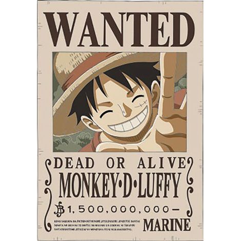 Teknofun Lámpara de pared LED Luffy color dorado 30 cm