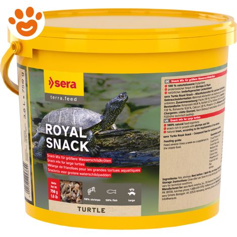 Sera Turtle Royal Snack - Confezione 750 Gr -