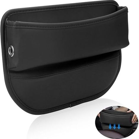 Auto-Organizer, Stauraum für den Autositzspalt, Organizer für den Platz im Autositz, Aufbewahrungsbox aus PU-Leder für die Mittelkonsole, für Mobiltelefone, Schlüssel usw.