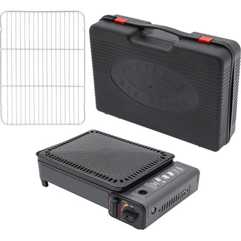 Barbecue gaz Portable à gaz Compact Plaque Anti Adhesive Table balcons terrasses Camping (1/5)