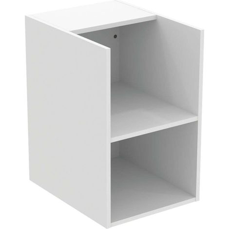 Ideal Standard Seitenelement Waschtischplatte i.life B 2 Fächer, 400x505x630mm weiß matt weiß matt (1/4)