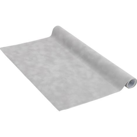 Papier adhésif Aspect velours Gris clair - 45cm x 1m - Épaisseur 140μ, Film autocollant pour meuble et cuisine, film décoratif, papier peint, PVC sans phtalates, Fabriqué en UE (1/5)