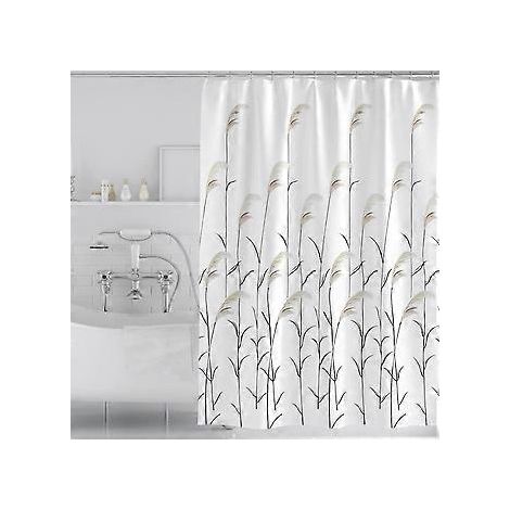 Duschvorhang mit Marmormuster, wasserdicht, schimmelresistent, inklusive 12 Haken, 180 x 180 cm