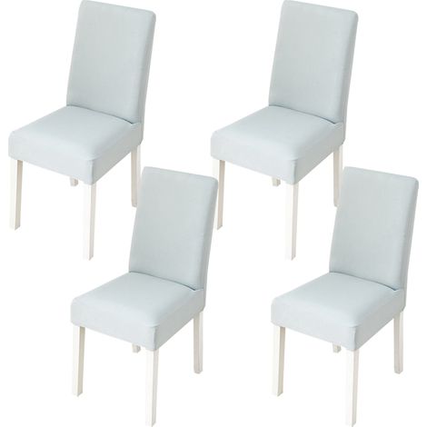 Housse De Chaise - Élastique - Polyester Et Spandex - Pour Chaise De Salle À Manger Hauteur Dos 45 À 55 Cm Largeur Dos 36 À 48 Cm - Lot De 4 (1/5)