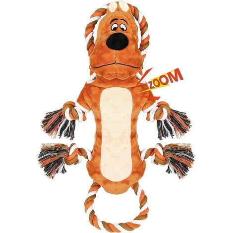 Jouet pour chien indestructible, jouet interactif, peluche, jouet à mâcher avec fonction sonore intégrée, cadeau de Noël, convient aux chiens de petite, moyenne et grande taille. (1/5)