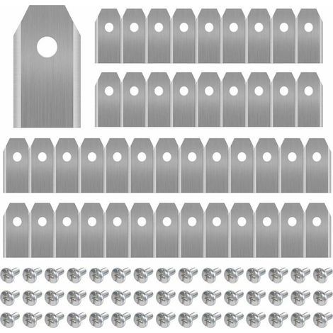 Lame de tondeuse,45 x Lames de Couteau en Titane pour Toutes Les Tondeuses Robotiques Husqvarn/Automower/ Yardforce/Gardena(3g-0.75mm) Avec 45 Vis, Lames de Rechange pour Modèles 105,310,315,, (1/5)