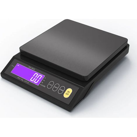 Balance de cuisine dix kilogrammes zéro virgule un gramme LED étanche IP67 avec fonction tare et comptage