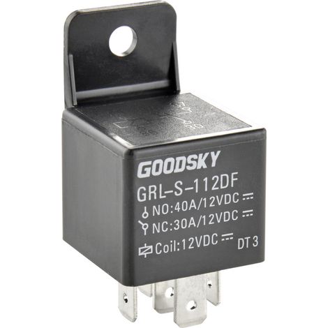 GoodSky GRL-S-112DF Kfz-Relais 12 V/DC 40 A 1 Wechsler