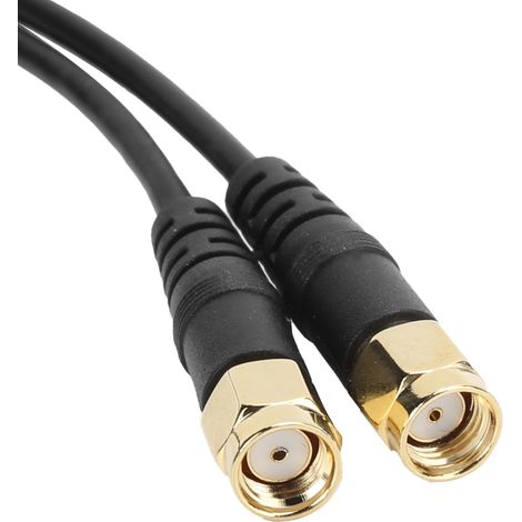 Câble d'extension RPSMA mâle vers femelle pour antenne WiFi routeur, 1,1 mètres avec support et antenne 8DB (1/5)